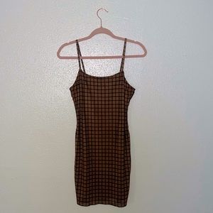 H&M Plaid Mini Dress - size M